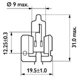 Bec far h2 x511 55w 12v vision philips