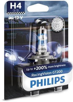 Bec far h4 60/55w 12v racing vision gt200 (blister) philips