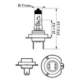 Bec far h7 55w 12v vision plus philips