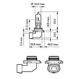 Bec far hb3 12v p20d 65w (cutie) vision philips