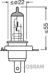 Bec moto 12v hs1 35/35 w original osram