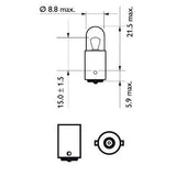 Bec pozitie fata t4w 12v set 10 buc Philips