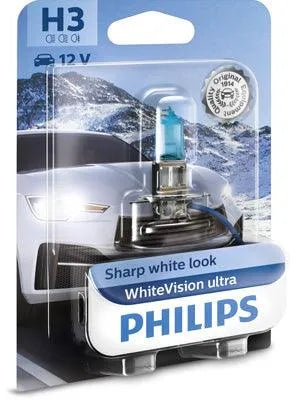 Bec proiector h3 12v white vision ultra (blister) philips