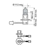 Bec proiector h3 12v white vision ultra (blister) philips