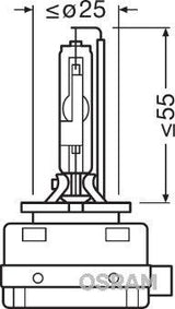 Bec xenon 42v d3r 4300 k xenarc original osram