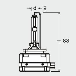 Bec xenon 42v d3s 4300 k xenarc original osram