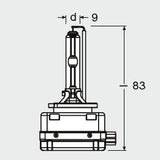 Bec xenon 42v d3s 4300 k xenarc original osram