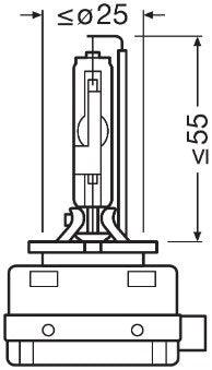 Bec xenon 42v d3s xenarc night breaker laser nextgen osram