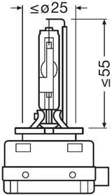 Bec xenon 42v d3s xenarc night breaker laser nextgen osram