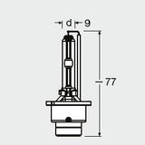 Bec xenon 42v d4s 4150 k xenarc original osram