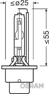 Bec xenon 85v d2r 4100 k xenarc original osram