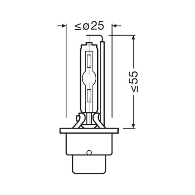 Bec xenon auto pentru far Osram D2S Xenarc Cool Blue Intense NextGen 66240CBN 6200k