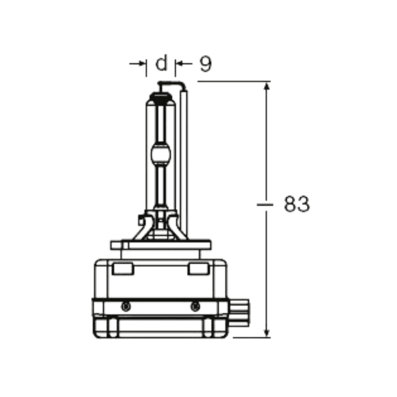 Bec xenon auto pentru far Osram D3S Original Xenarc 66340 4150k