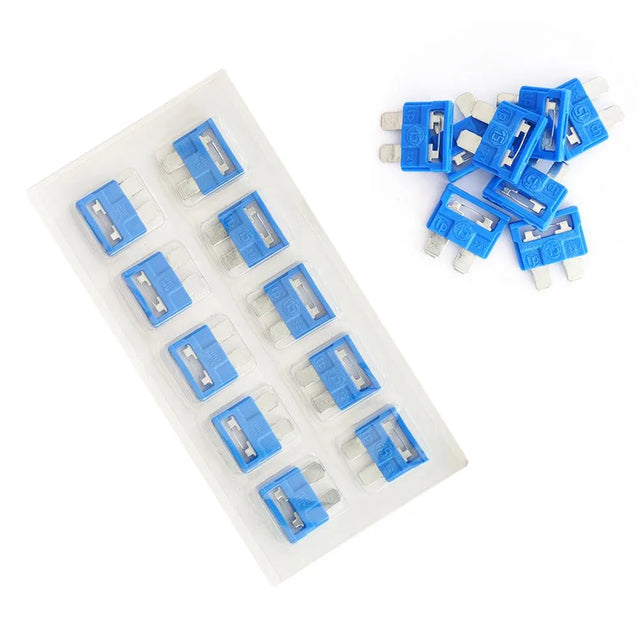 Blister sigurante fuzibile albastre 15a set de 10 buc