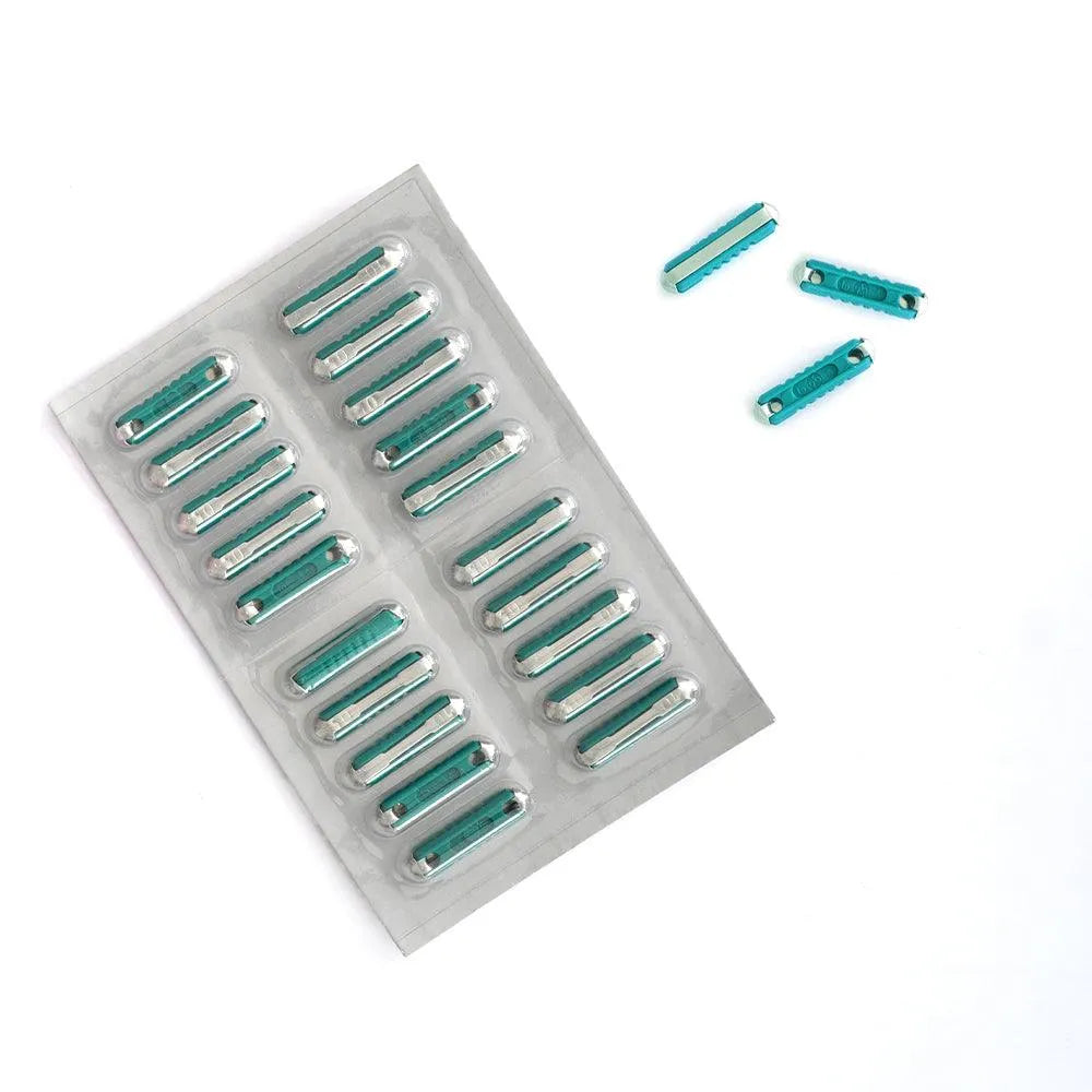 Blister sigurante fuzibile cilindrice 10a verzi set 20 buc