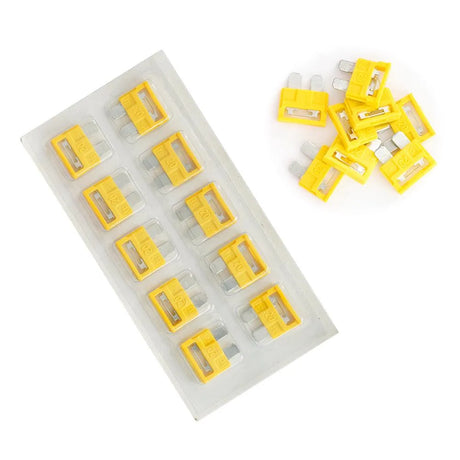 Blister sigurante fuzibile galbene 20a set de 10 buc
