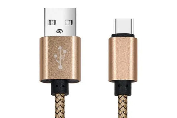 Cablu date incarcare usb la type-c 1m 2a gold