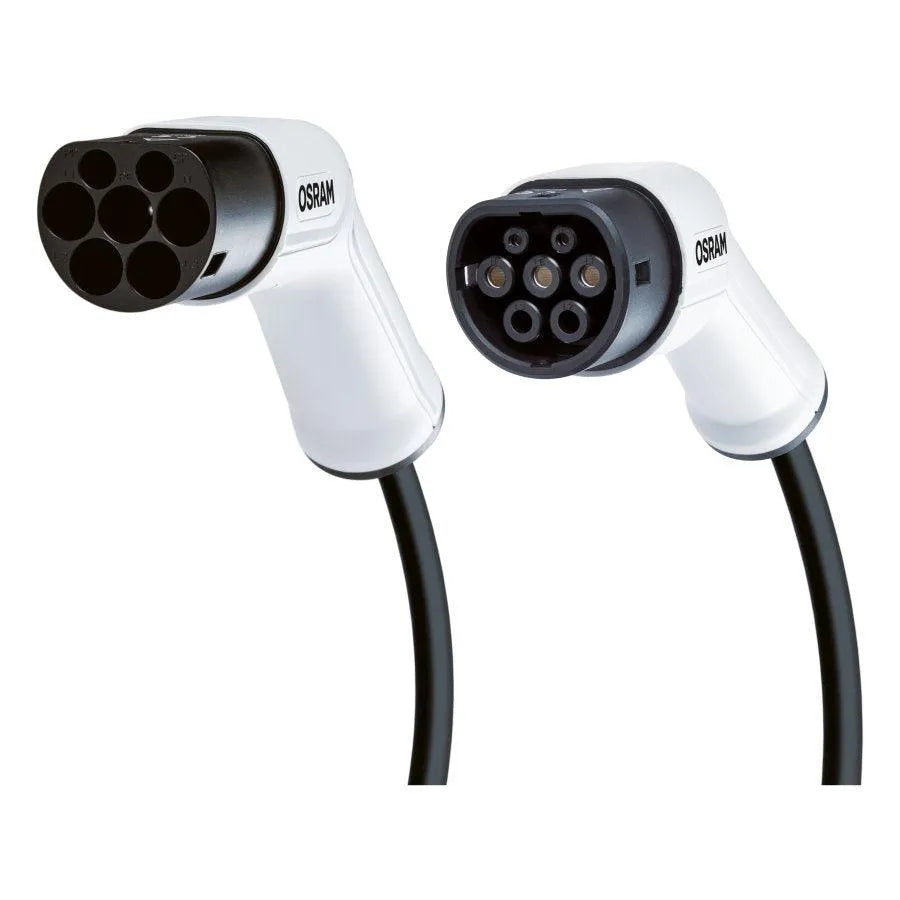 Cablu incarcare masina electrica batterycharge 7pin 1phase 32a 7.2kw type 2 to type 2 osram