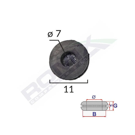 Capac cauciuc inchis universal diametru 7mm set 10 buc