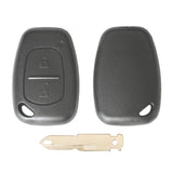 Carcasa cheie contact pentru renault clio / kangoo / master / modus / trafic, 2 butoane, cu cheie