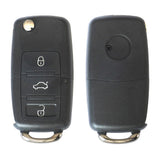 Carcasa cheie contact pentru volkswagen jetta / passat (b5-b6-b7) / polo / scirocco / tiguan, 3 butoane, cu cheie