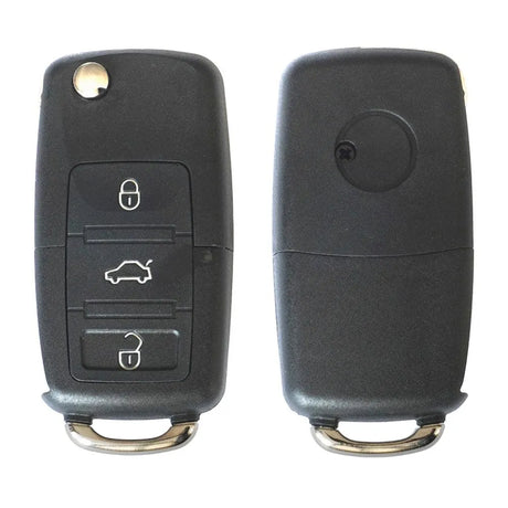 Carcasa cheie contact pentru volkswagen jetta / passat (b5-b6-b7) / polo / scirocco / tiguan, 3 butoane, cu cheie