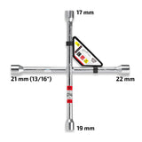 Cheie roti in cruce 17/19/21/22 mm heyner