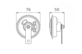 Claxon electromagnetic 12v 3.5a ton inalt