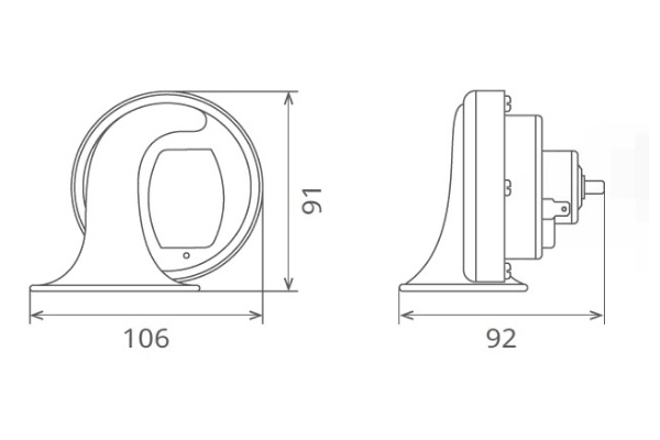 Claxon electromagnetic 12v 6a ton jos