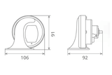 Claxon electromagnetic 12v 6a ton jos