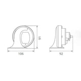 Claxon electromagnetic, tip melc, 24v 3a ton jos