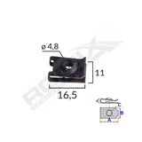 Clema fixare pentru audi, vw, skoda 4.8x11x16.5mm negru - set 10buc