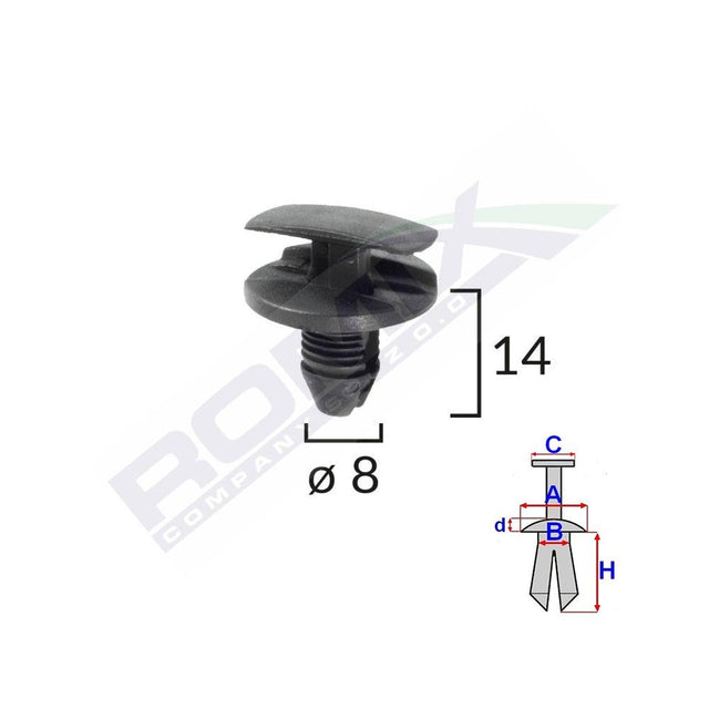 Clema pasaj roata pentru citroen/peugeot/renault set 10 buc