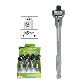 Clichet 72 dinti cu cap rotativ si maner metalic- 1/4' jbm