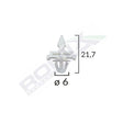 Clips fixare elemente exterioare pentru mercedes 6x21.7mm- alb set 10 buc