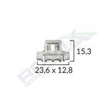 Clips fixare elemente exterioare pentru mercedes - alb set 10 buc