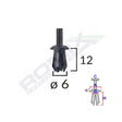 Clips fixare elemente exterioare pentru opel 8x12mm - negru set 10 buc