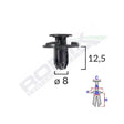 Clips fixare elemente exterior pentru nissan, subaru 8x12.5mm negru set 10buc