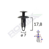 Clips fixare ford - negru set 10 buc