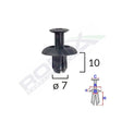 Clips fixare honda/mitsubishi 7x10mm - negru set 10 buc