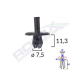 Clips fixare pentru alfa romeo/fiat 7.5x11.3mm - negru set 10 buc