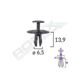 Clips fixare pentru citroen/peugeot 6.5x13.9mm - negru set 10 buc