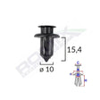 Clips fixare pentru honda/mazda 10x15.4mm - negru set 10 buc