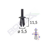 Clips fixare pentru renault/vw audi fiat seat - negru set 25 buc