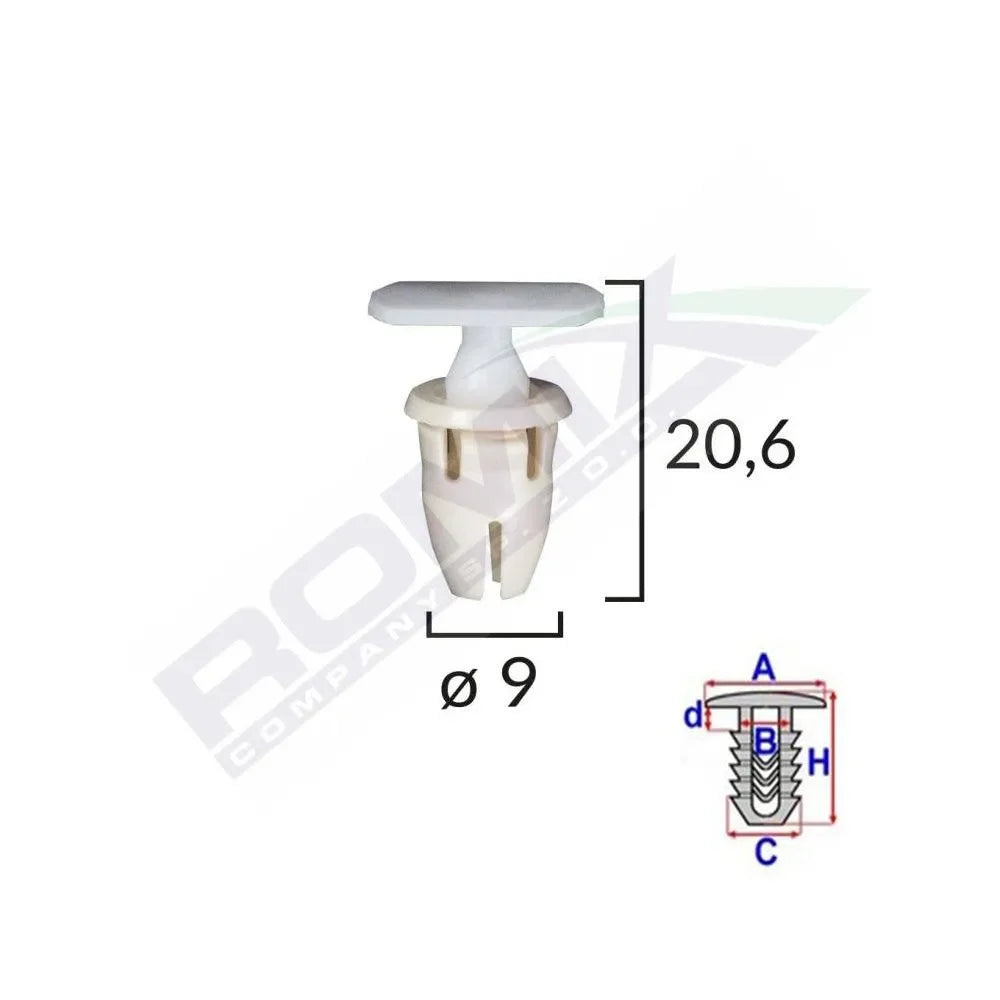 clips-fixare-prag-pentru-mercedes-9x20-6mm-alb-set-10-buc-2