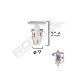 Clips fixare prag pentru mercedes 9x20.6mm - alb set 10 buc