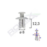 Clips fixare universal - alb set 10 buc