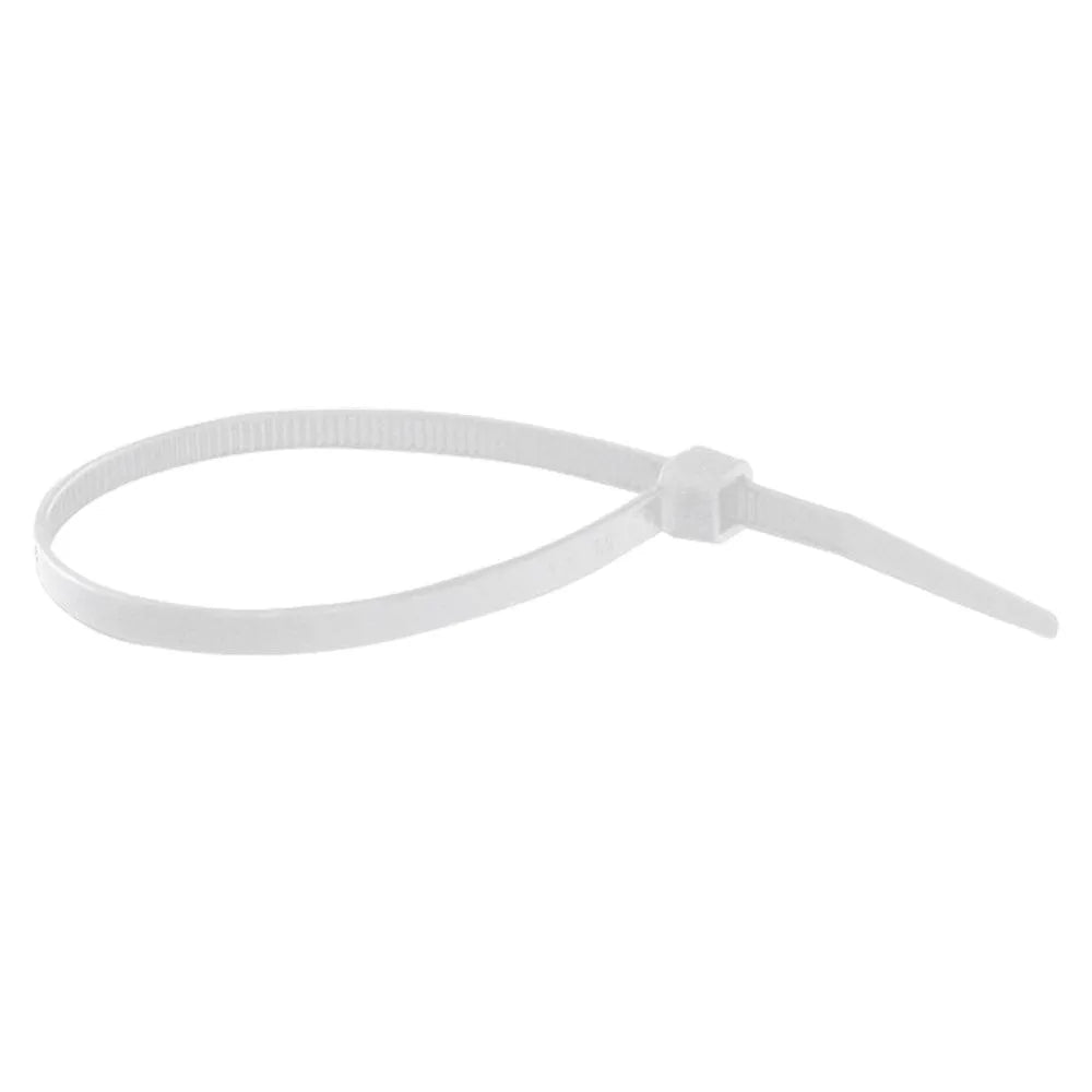 Coliere nylon albe rezistente uv 4.8x200mm set 100buc - norma