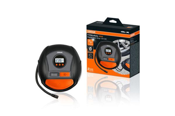 Compresor auto 12v 120 w cu afisaj digital tyreinflate 450 osram