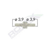 Conector liniar furtun conducte universal 3.9mm - gri set 5 buc